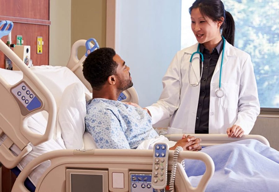 In-patient hospital room consultation